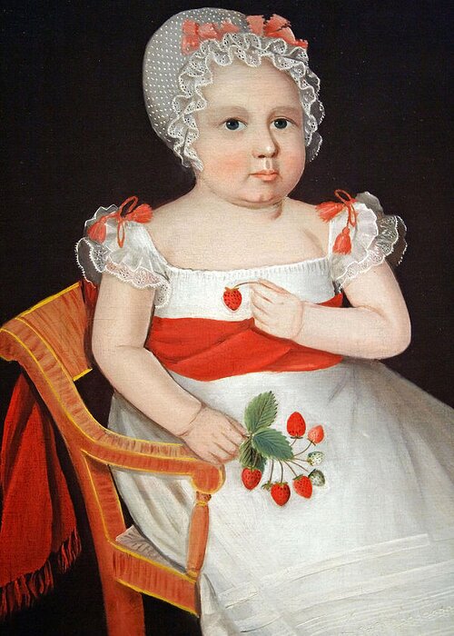Strawberry Girl Greeting Card featuring the photograph Phillips' The Strawberry Girl #2 by Cora Wandel