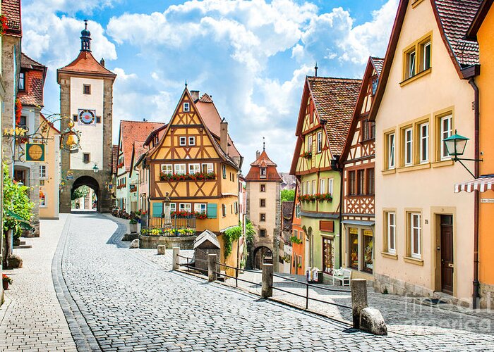 Middle Franconia Greeting Card featuring the photograph Rothenburg ob der Tauber #2 by JR Photography