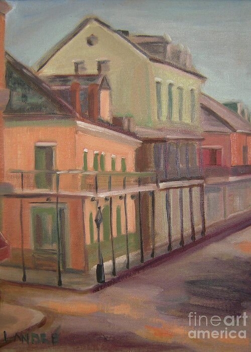 New Orleans Greeting Card featuring the painting Royal Street II #2 by Lilibeth Andre