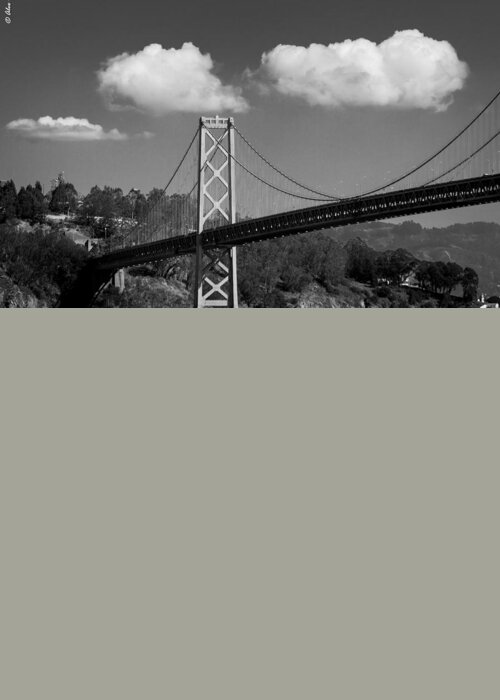 California Greeting Card featuring the photograph San Francisco Bay Bridge #3 by Alexander Fedin