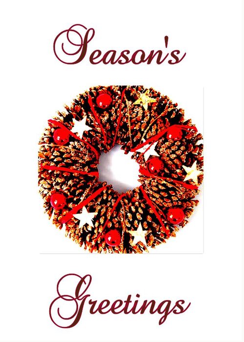 Christmas Greeting Card featuring the photograph Season's Greetings #2 by Angel One