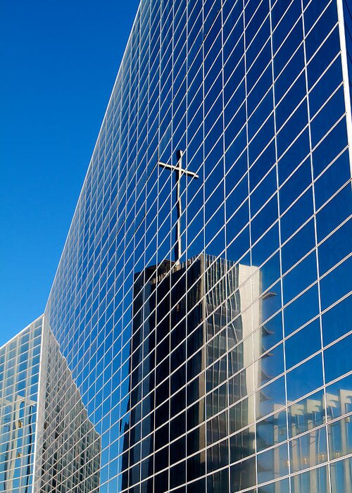 The Crystal Cathedral Greeting Card featuring the photograph The Crystal Cathedral #1 by Duncan Selby