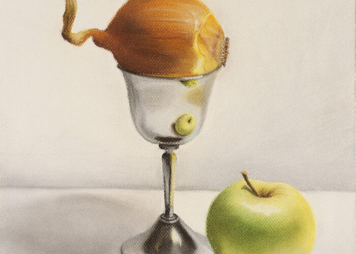 Still Life Prints Paintings Pastels Greeting Card featuring the pastel The Union by Natalia Astankina