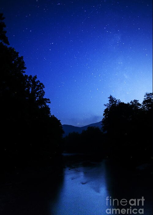 Williams River Greeting Card featuring the photograph Williams River Summer Solstice Night #2 by Thomas R Fletcher