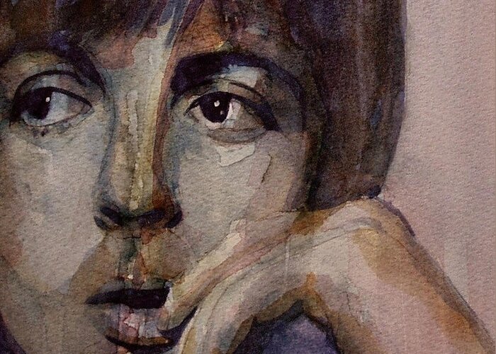 Paul Mccartney Greeting Card featuring the painting Yesterday by Paul Lovering