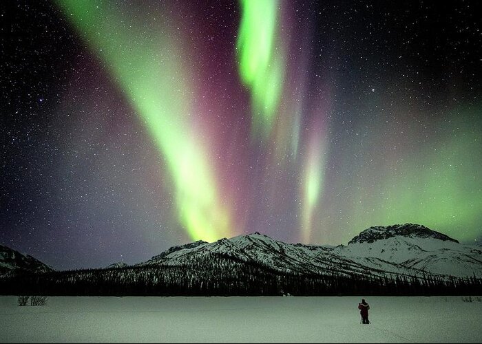 Alaska Greeting Card featuring the photograph Aurora Borealis In Alaska #20 by Chris Madeley