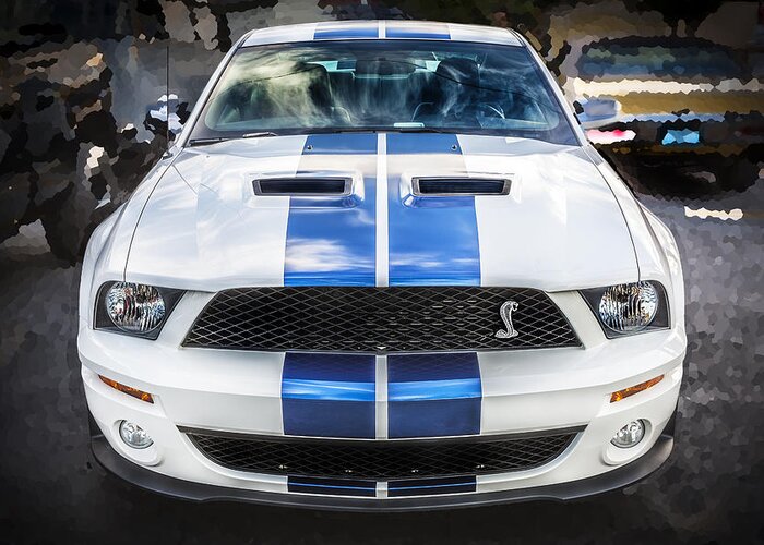 2007 Mustang Greeting Card featuring the photograph 2007 Ford Shelby Mustang GT500 by Rich Franco
