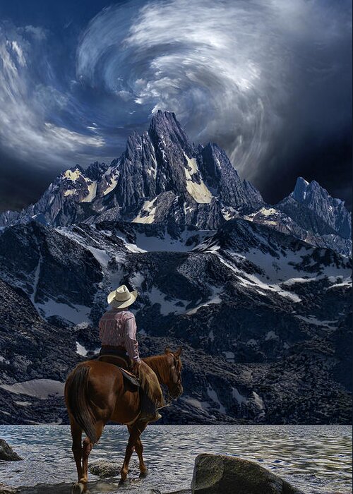 Mountain Greeting Card featuring the photograph 2446 by Peter Holme III