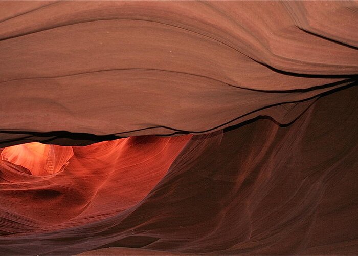 Cave Greeting Card featuring the photograph Antelope Canyon #3 by Patricia Haynes