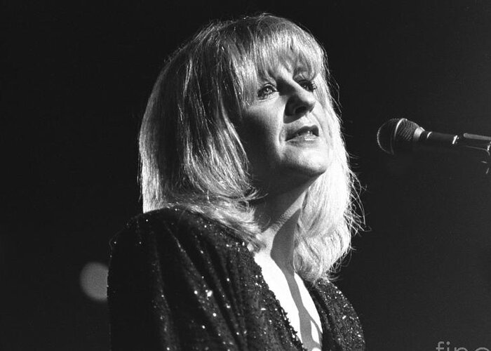Fleetwood Mac Greeting Card featuring the photograph Christine McVie - Fleetwood Mac #1 by Concert Photos