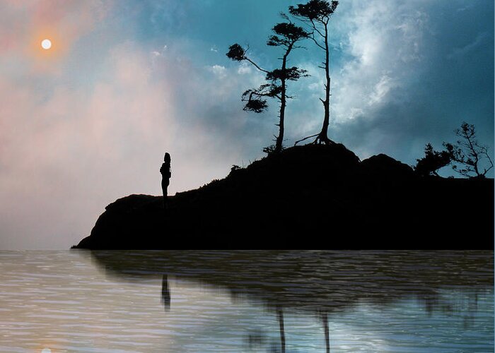 Seascape Greeting Card featuring the photograph 3607 by Peter Holme III