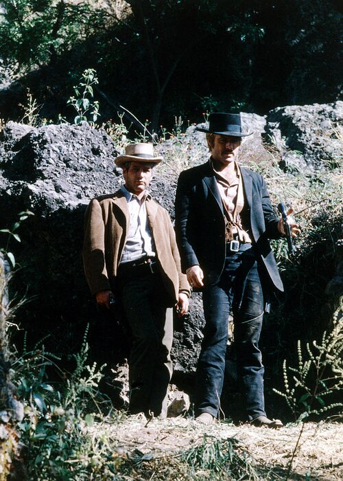 Butch Cassidy And The Sundance Kid Greeting Card featuring the photograph Butch Cassidy and the Sundance Kid #4 by Silver Screen