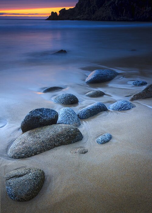 Seascape Greeting Card featuring the photograph Campelo Beach Galicia Spain #4 by Pablo Avanzini