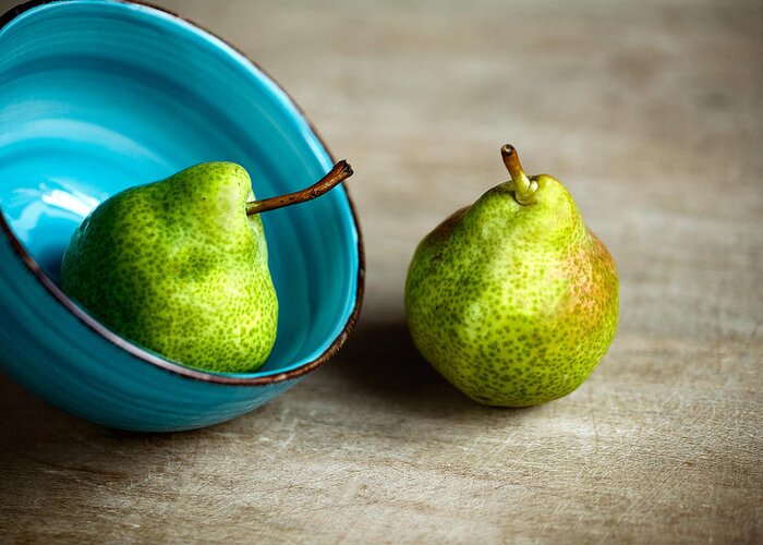 Pear Greeting Card featuring the photograph Pears #4 by Nailia Schwarz