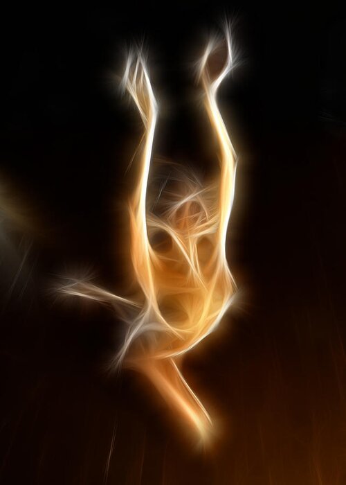 Dance Greeting Card featuring the photograph 4669 Energy Work  by Chris Maher