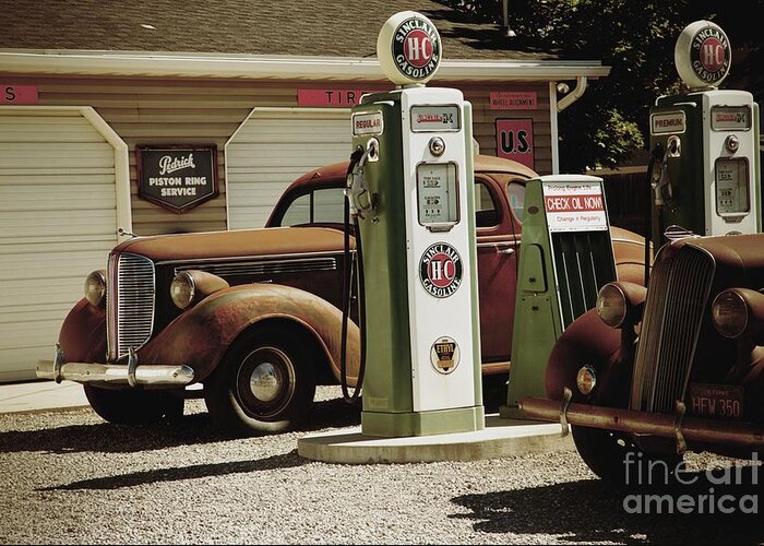 Tow Truck Greeting Card featuring the photograph 47 Packard by Roxie Crouch