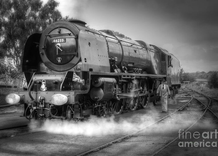Steam Greeting Card featuring the photograph 46233 Duchess Of Sutherland by David Birchall