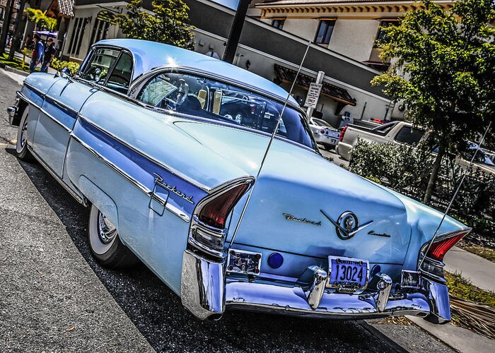 Light Greeting Card featuring the photograph 56 Packard by Chris Smith