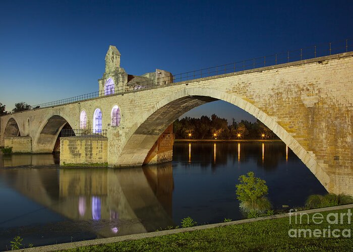 Arch Greeting Card featuring the photograph Avignon Bridge #5 by Brian Jannsen