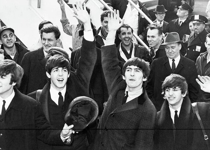 1964 Greeting Card featuring the photograph The Beatles, 1964 #5 by Granger