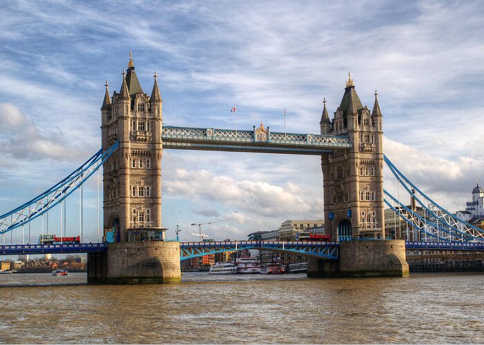 Tower Bridge Greeting Card featuring the photograph Tower Bridge #5 by Chris Day