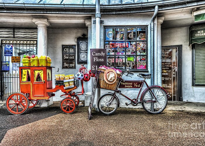 Ye Olde Sweet Shoppe Greeting Card featuring the photograph Ye Olde Sweet Shoppe by Steve Purnell