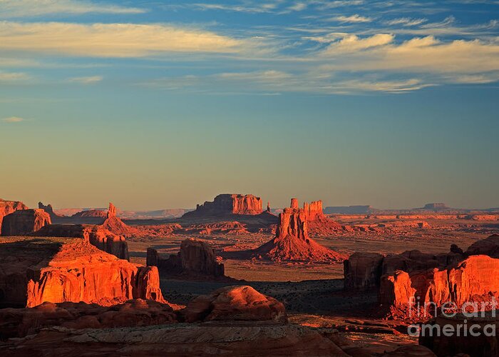 Arizona Greeting Card featuring the photograph Hunts Mesa Sunrise #6 by Fred Stearns