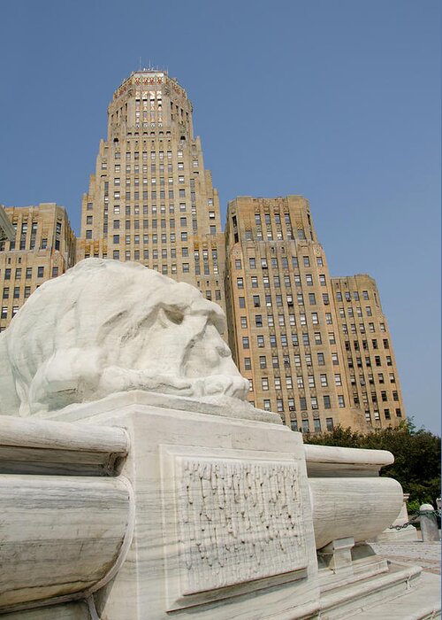 Architecture Greeting Card featuring the photograph New York, Buffalo, City Hall #6 by Cindy Miller Hopkins