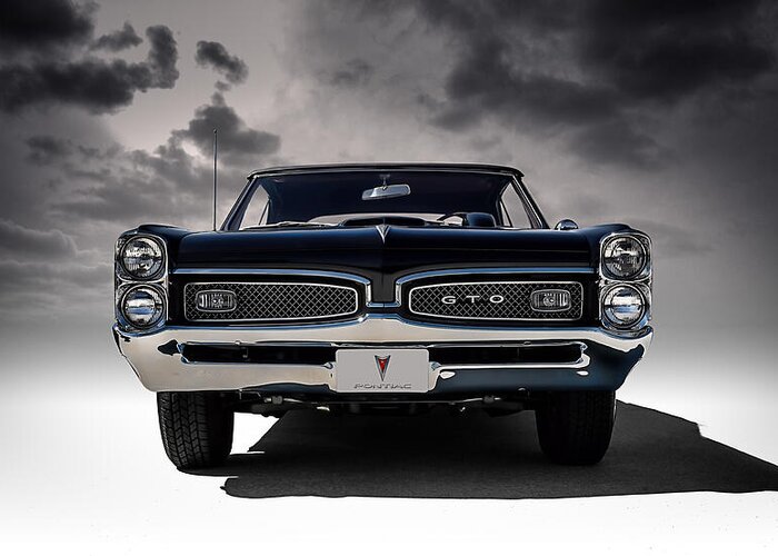 Transportation Greeting Card featuring the digital art '67 Gto #67 by Douglas Pittman