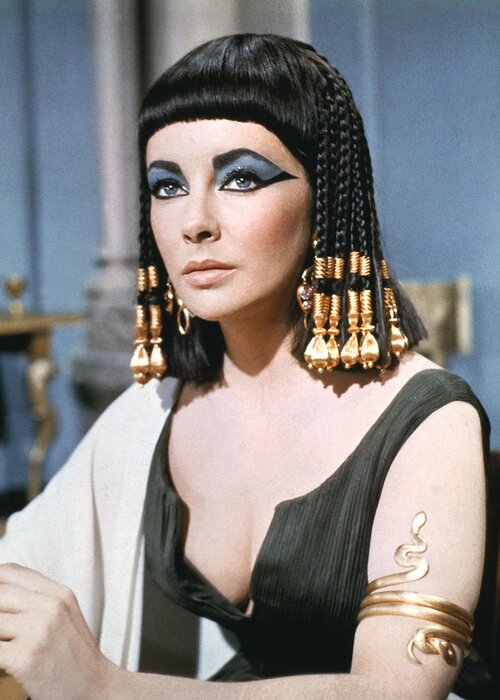 Cleopatra Greeting Card featuring the photograph Elizabeth Taylor in Cleopatra #7 by Silver Screen