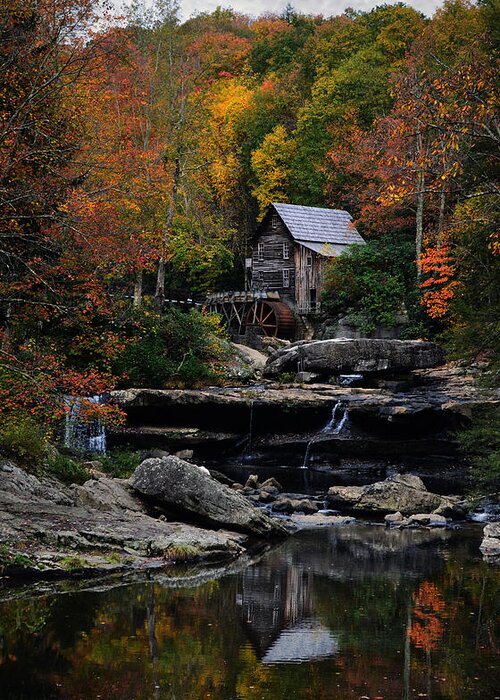 Glade Creek Grist Mill Greeting Card featuring the photograph Glade Creek Grist Mill #1 by Lisa Lambert-Shank