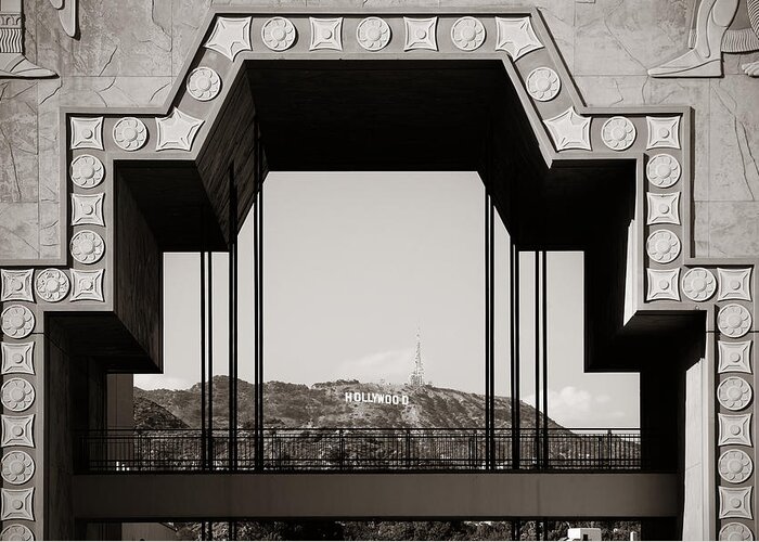 Architecture Greeting Card featuring the photograph Hollywood #7 by Songquan Deng