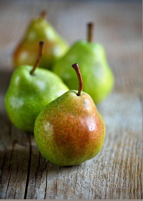 Pear Greeting Card featuring the photograph Pears by Nailia Schwarz