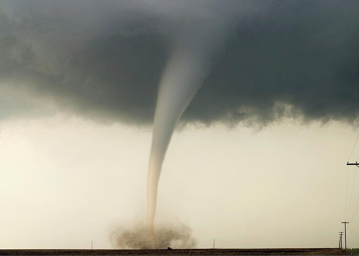 Debris Cloud Greeting Card featuring the photograph Tornado #7 by Eric Nguyen/science Photo Library