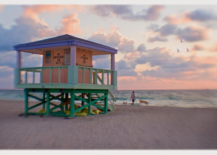 Miami Beach Greeting Card featuring the photograph 8095 by Matthew Pace