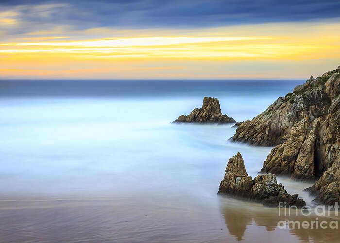 Campelo Greeting Card featuring the photograph Campelo Beach Galicia Spain by Pablo Avanzini