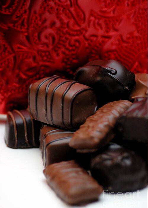 Be My Valentine Greeting Card featuring the photograph Chocolate Candies #9 by Amy Cicconi