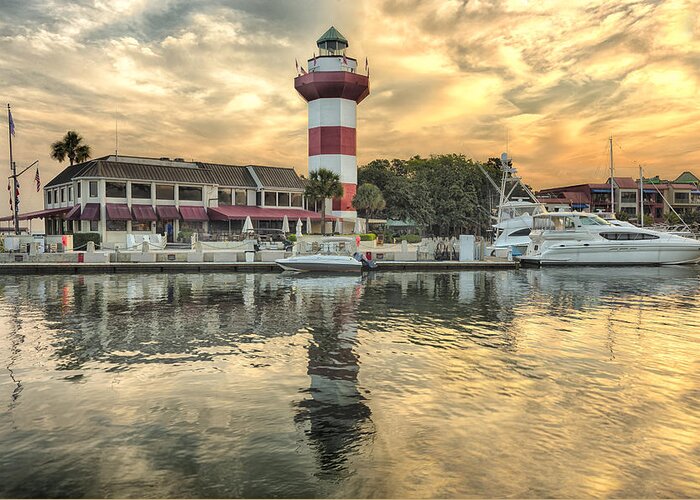 America Greeting Card featuring the photograph Lighthouse on Hilton Head Island by Peter Lakomy