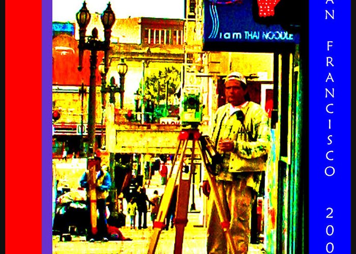 San Francisco Greeting Card featuring the digital art A Day Job In San Francisco by Joseph Coulombe