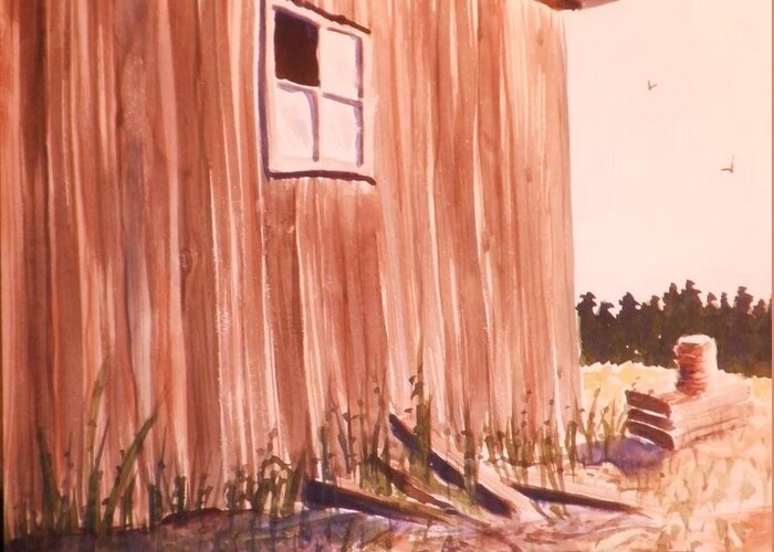Western Art Greeting Card featuring the painting A Family's Memories by Suzanne McKay