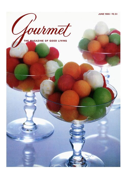 Food Greeting Card featuring the photograph A Gourmet Cover Of Melon Balls by Romulo Yanes