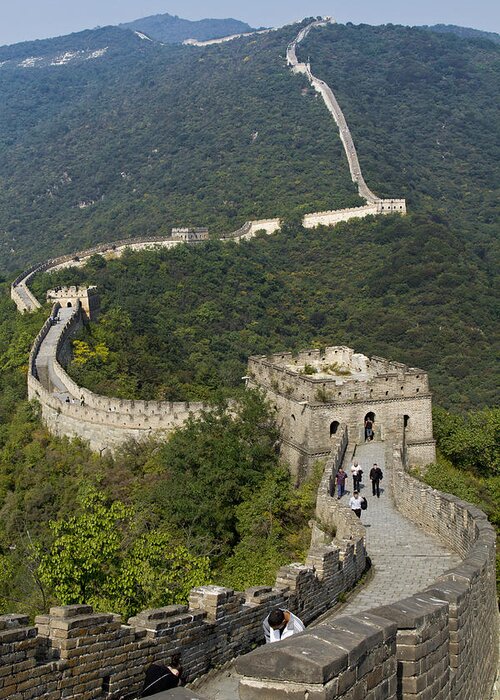The Great Wall Greeting Card featuring the photograph A Great Wall by James L Davidson