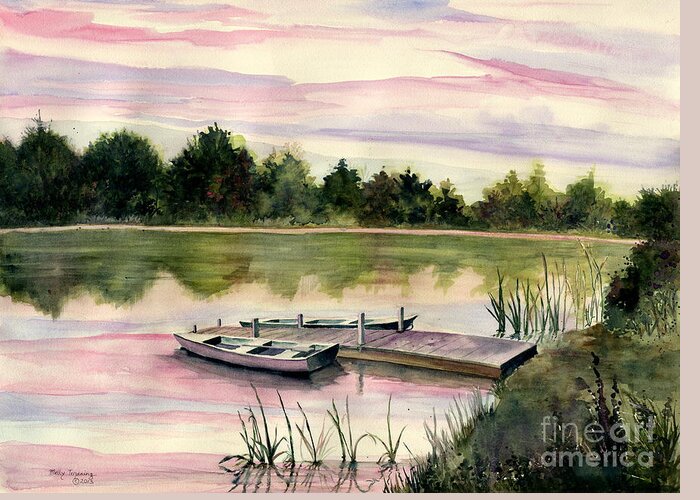 A Place In My Heart Greeting Card featuring the painting A Place In My Heart by Melly Terpening