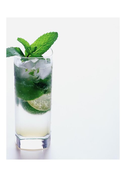 Beverage Greeting Card featuring the photograph A Sloppy Joe's Mojito by Romulo Yanes