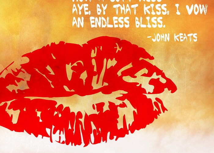 Wright Greeting Card featuring the digital art A Soft Kiss by Paulette B Wright