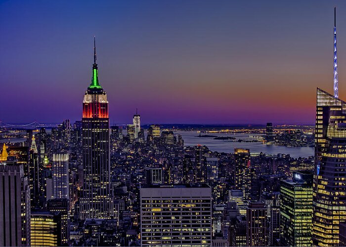Nyc Greeting Card featuring the photograph A View From The Top by Susan Candelario
