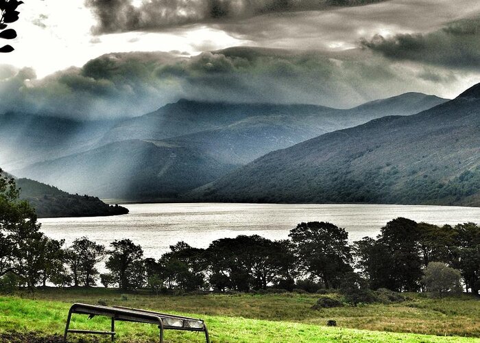 The Lake District Greeting Card featuring the photograph A View of Wastwater by Joan-Violet Stretch