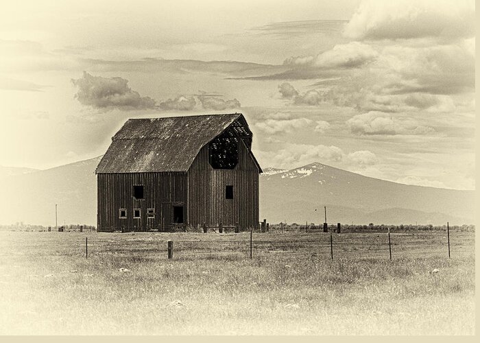 Barn Greeting Card featuring the photograph Abandoned Barn by Betty Depee