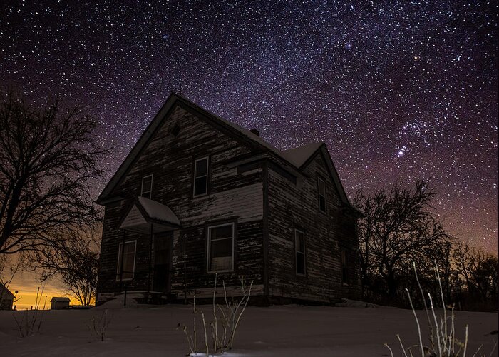 Cold Greeting Card featuring the photograph Abandoned in the cold by Aaron J Groen