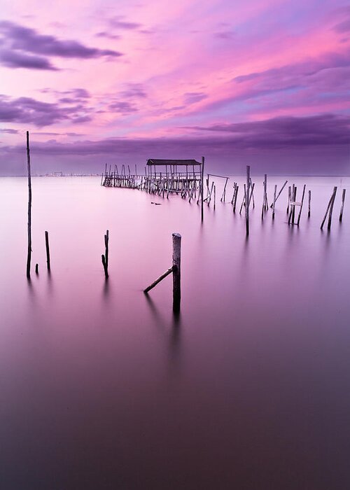 Water Greeting Card featuring the photograph Abandoned by Jorge Maia
